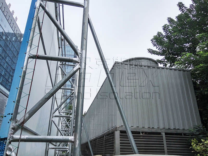 商業(yè)屋面裙樓中央空調(diào)冷卻塔降噪方案！降噪？減振誰(shuí)為主？